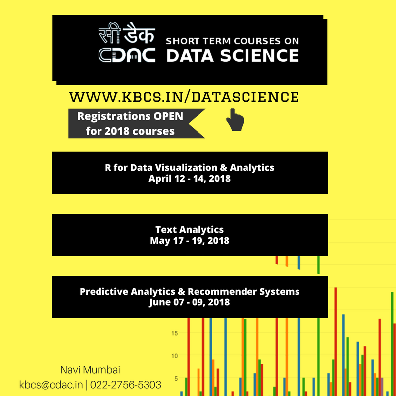 Registrations open for 2018 Series of Short-term Courses on Data Science